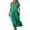 Green, variant on Ladies Long T-Shirt Dress, Short Sleeve Elegant Flowy Maxi Dresses, Loose Comfy Solid Color A-Linen Beach Vacation Dresses Goth Dress Coffee XXL