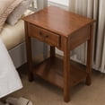 thumbnail image 4 of Bowery Hill 1 Drawer Nightstand in Medium Oak, 4 of 9