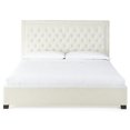 thumbnail image 3 of Steve Silver Isadora Tufted King Platform Bed in White, 3 of 4