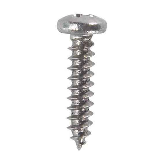 Hillman 823204 4 x 0.5 in. Pan Head Sheet Metal Screws  Stainless Steel - Box of 100