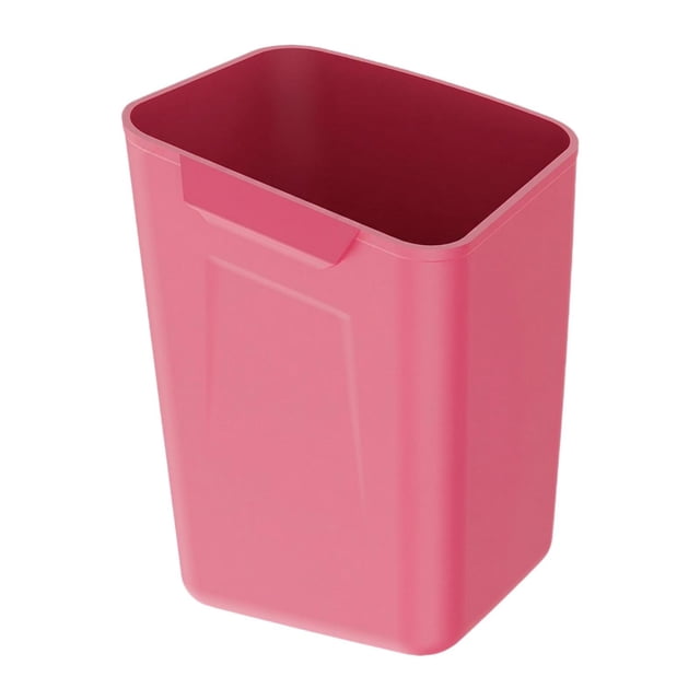 DimyFew Mini Silicone Car Trash Can Garbage Container Stylish Versatile Accessories Small Compact Auto Interior Organizer Storage Box Red