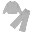thumbnail image 6 of VV AVEORS Sweatsuits Women 2 Piece Outfit Oversized Sweatshirt Matching Wide Leg Sweatpants Y2K Baggy Track Suits Travel Lounge Fashion Sets Gray S, 6 of 7