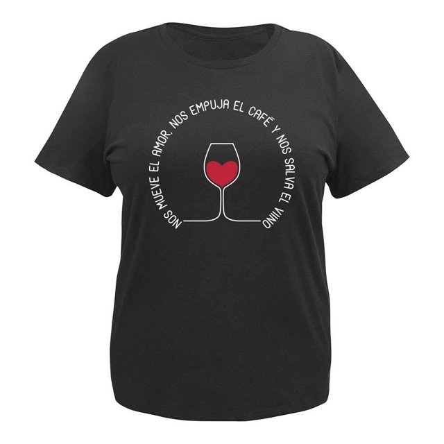 Playera George para Mujer, Negro Talla CH
