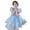 Blue, variant on Flower Girl Dress Organza Toddler Dresses Puff Sleeve & Bow Bcak Girls Princess Dress for Wedding Birthday Party