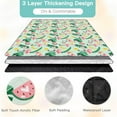 thumbnail image 3 of Extra Large(80 "x 80") Picnic Blanket, 3-Layer Thicking Outdoor Camping Blanket, Machine Washable Beach Blanket, Waterproof and Wear-Resistant, Soft and Comfortable(Pink Flamingo), 3 of 6