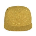 thumbnail image 2 of Gaeub Gold Shiny Flat Bill Snapback Hats Baseball Caps with Adjustable for Running Workouts and Outdoor Activities, 2 of 9