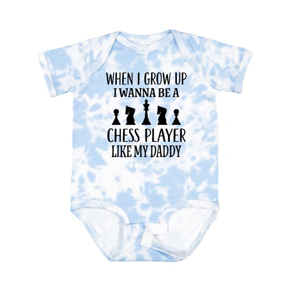 Inktastic Future Chess Player Like Daddy Boys or Girls Baby Bodysuit