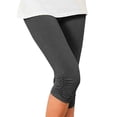 thumbnail image 3 of Women's High-Waisted Soft Touch Leggings with No See-Through Fabric and Wide Waistband, Buttery Smooth Feel for All Day Wear Dark Gray S, 3 of 6