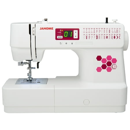 Janome C30 Computerized Sewing Machine with 30 Stitches, including Buttonhole, Jam-Proof Bobbin and LCD (Best Computerized Sewing Machine)
