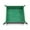 Green, variant on SIguan,Leather Fold Desk Storage Container for Small Items,Square Storage Tray for Shelves,Sundries Storage Box Green 4.72''