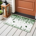 thumbnail image 4 of Rectangle Area Rugs 2 x 3 Ft, Green Spring Botanical Non-Slip Residential Carpet, Weeping Eucalyptus Butterfly Indoor Crawling Mats Runner Rugs for Living Room/Dining Room/Bedroom, 4 of 8
