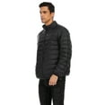 thumbnail image 7 of FANNYC Mens Winter Puffer Jacket Outdoor Recreation Packable Down Outerwear Lightweight Water-Resistant Bubble Coat,Black/Blue, 7 of 7