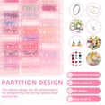 thumbnail image 4 of Wekvgz Bead Organizer Box Plastic Bead Storage Container Portable Small Bead Storage Box with 132 Labels Bead Storage Case Bead Organizer Container for Holding Necklace Bracelet Earring, 4 of 11