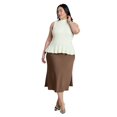 thumbnail image 3 of ELOQUII Women's Plus Size Mockneck Peplum Sweater, 3 of 3