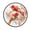 Golden Carp, variant on 36.2 Inch Round Floor Mat Dog Surrounded by Daisies Carpet Decor Rug for Living Room Bedroom