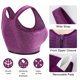 thumbnail image 3 of sujetadores deportivos con cremallera frontal y almohadillas extraíbles para mujer, camiseta de tirantes para correr y yoga (talla M), morado y azul, 3 of 4