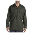 thumbnail image 1 of Dickies Mens Long-Sleeve Work Shirt, M, Olive Green, 1 of 5