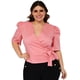 thumbnail image 1 of Blusa con moño Roman Fashion Talla extra 0914 rosa 40, 1 of 7