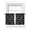 Black, variant on Vintage Floral Curtains 45 Inch Length, Sheer Curtains for Bedroom Living Room Window Spring Dandelion Flowers Rustic Black Rod Pocket Voile Drapes Kitchen Curtains Small Half Window 42"x45" 2 Panels
