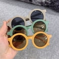 thumbnail image 4 of Gafas de sol para niños, parasol retro, montura redonda, gafas para niños, montura esmerilada coreana, gafas de sol para niños y niñas, 4 of 6