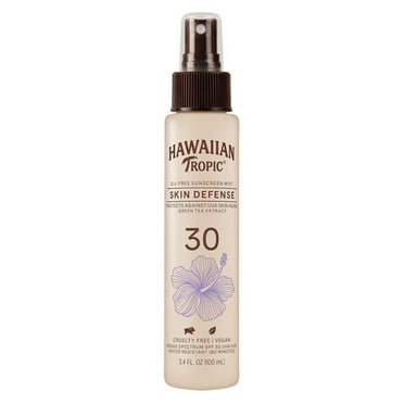 Hawaiian Tropic Mist Spf#30 Skin Defense Sunscreen 3.4oz (Pack of 3)