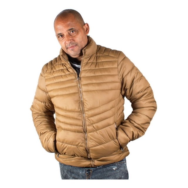 Chamarra Hombre Invierno Sin Capucha. Ligera Y Abrigada