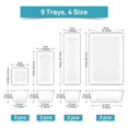 thumbnail image 3 of Clear Plastic Drawer Organizer 9 Compartments for Makeup and Jewelry Large Capacity Storage Box for Beauty Enthusiasts, 3 of 4
