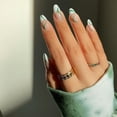 thumbnail image 1 of Uñas postizas extra largas tipo ataúd, uñas acrílicas brillantes, uñas postizas con pegamento para mujeres y niñas (24 unidades), 1 of 6