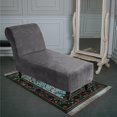 thumbnail image 2 of Luxury Velvet Chaise Lounge Slipcover – High-Stretch, Machine Washable Cover for Armless Chaises – Indoor Chaise Cover for Living Room, Sofa, Bedroom (Taupe), 2 of 13