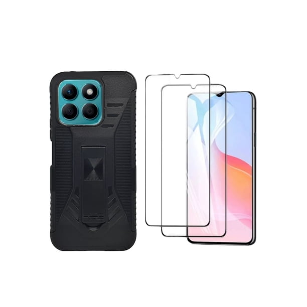 Funda Uso Rudo Clip Blindaje Para Honor X8B Más 2 Micas De Pantalla