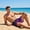 #601-Purple, variant on Ceisia Men's Camouflage Print Beach Shorts | 4-Way Stretch Drawstring Swim Trunks (Black & White) Gifts