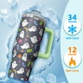 thumbnail image 4 of Halloween Cup, Skull Spider Tumbler with Handle and Straw 30oz, Spooky Coffee Travel Mug Gift, 4 of 5