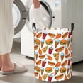 thumbnail image 4 of Picia Hot Dog Burger Large Laundry Basket, Waterproof, Freestanding Laundry Hamper, Collapsible Tall Clothes Hamper with Extended Handles-, 4 of 8