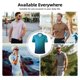 thumbnail image 5 of Balery Blue to turquoise Camisa Polo de Hombre con Estampado, de Manga Corta y Tejido Medio, Camisa Tipo Golf Polo-XX-Large, 5 of 6