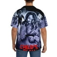 thumbnail image 3 of Saiise Chucky Aa Mens Front Pocket Hawaiian Shirts Casual Floral Shirts Short Sleeve Button Down Beach Tropical Shirts, 3 of 6