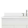 thumbnail image 3 of Ariel Hamlet 61 In. Rectangle Sink Vanity With White Quartz Countertop In White, 3 of 11