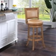 thumbnail image 2 of Augusta Bar Height Kitchen Swivel Bar Stool - Chestnut Wire-Brush, 2 of 6
