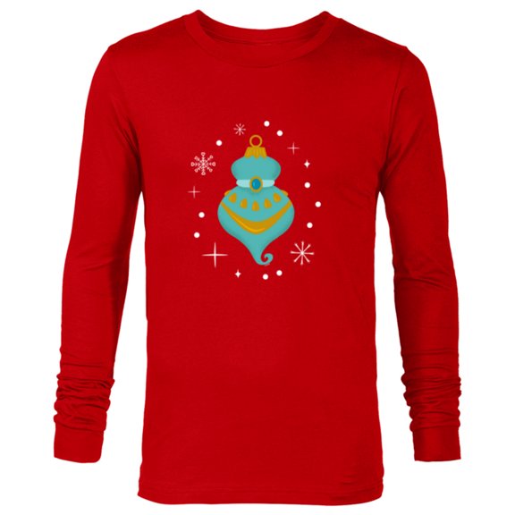 Disney Princess Jasmine Aladdin Holiday Christmas Ornament - Long Sleeve T-Shirt for Men - Customized-New Red