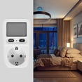 thumbnail image 4 of 2 Pack Compteur de Consommation d'Électricité pour Moniteur Prise d'Alimentation Écran Rétroéclairé LCD Portable Réutilisable pour TV Ordinateur DVD Imprimante, 4 of 8