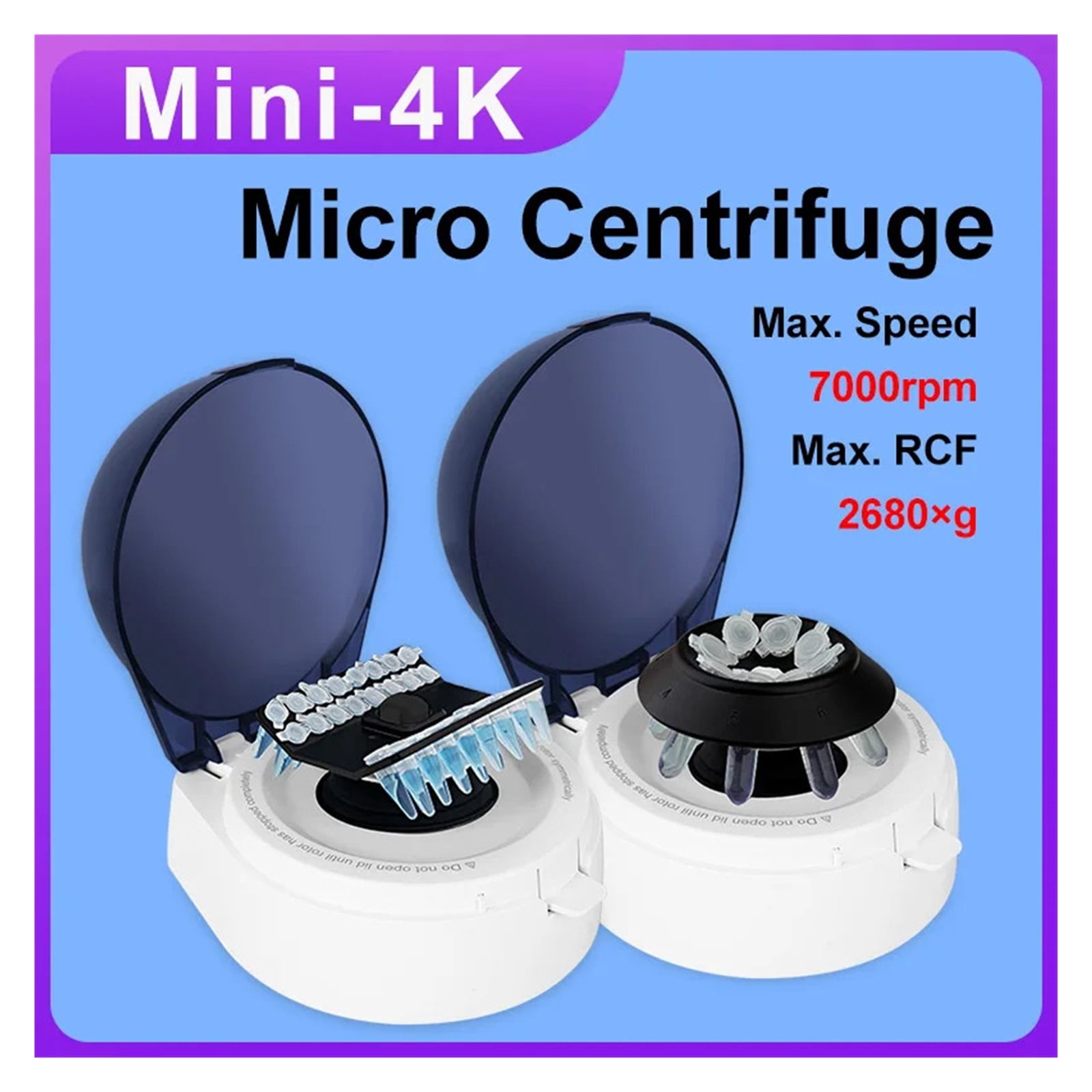 Mini-4K Electric PCR Centrifuge Machine Mini Benchtop 7000rpm Blood Plasma Microcentrifuge For 2ml Centrifuge Tube
--------
,Strong Power