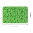 thumbnail image 3 of KLL St Patrick's Day Print Front Door Mat Indoor Outdoor Entrance, Non-Slip Mat All-Weather Doormat Indoor Outdoor Rug Patio Porch Entryway Mat, 23.6''x15.7'', 3 of 7