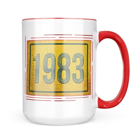 

Neonblond Birth Year 1983 Mug gift for Coffee Tea lovers