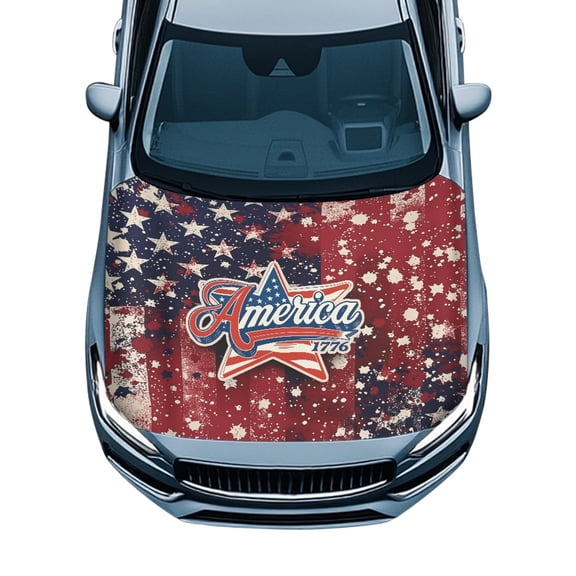 Pzuqiu Car Hood Cover Straps Reinforcement Stretch Fabric, Automotive Accessories Auto Essentials Car Hood Cover Protector for Sedans Van SUV