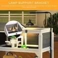 thumbnail image 3 of Haverchair Wooden Tortoise Habitat with Shelf Storage and Adjustable Lamp Holder,Indoor Outdoor Reptile Cage Turtle Enclosure for Small Animals, 3 of 6