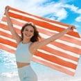 thumbnail image 4 of Microfiber Beach Towel Large Double Sided Velour Quick Dry Sand Free Soft Absorbent for Travel Pool Swimming Bath, 4 of 6