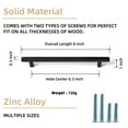 thumbnail image 6 of Goo-Ki Matte Black Drawer Handles 6.3 in (160mm) Hole Centers Straight Cabinet Pull,6-Pack Solid Cabinet Handles for Kitchen Cabinets and Dresser Drawers, 6 of 10