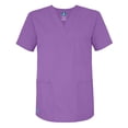 thumbnail image 1 of Adar Universal Unisex V-Neck Tunic 3 Pocket Scrub Top (Available in 39 Colors), 1 of 7