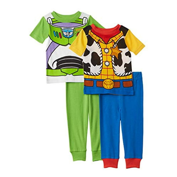 Disney Character Sleepwear Boys Toy Story 4Pc Pajama Set, 2T Blue