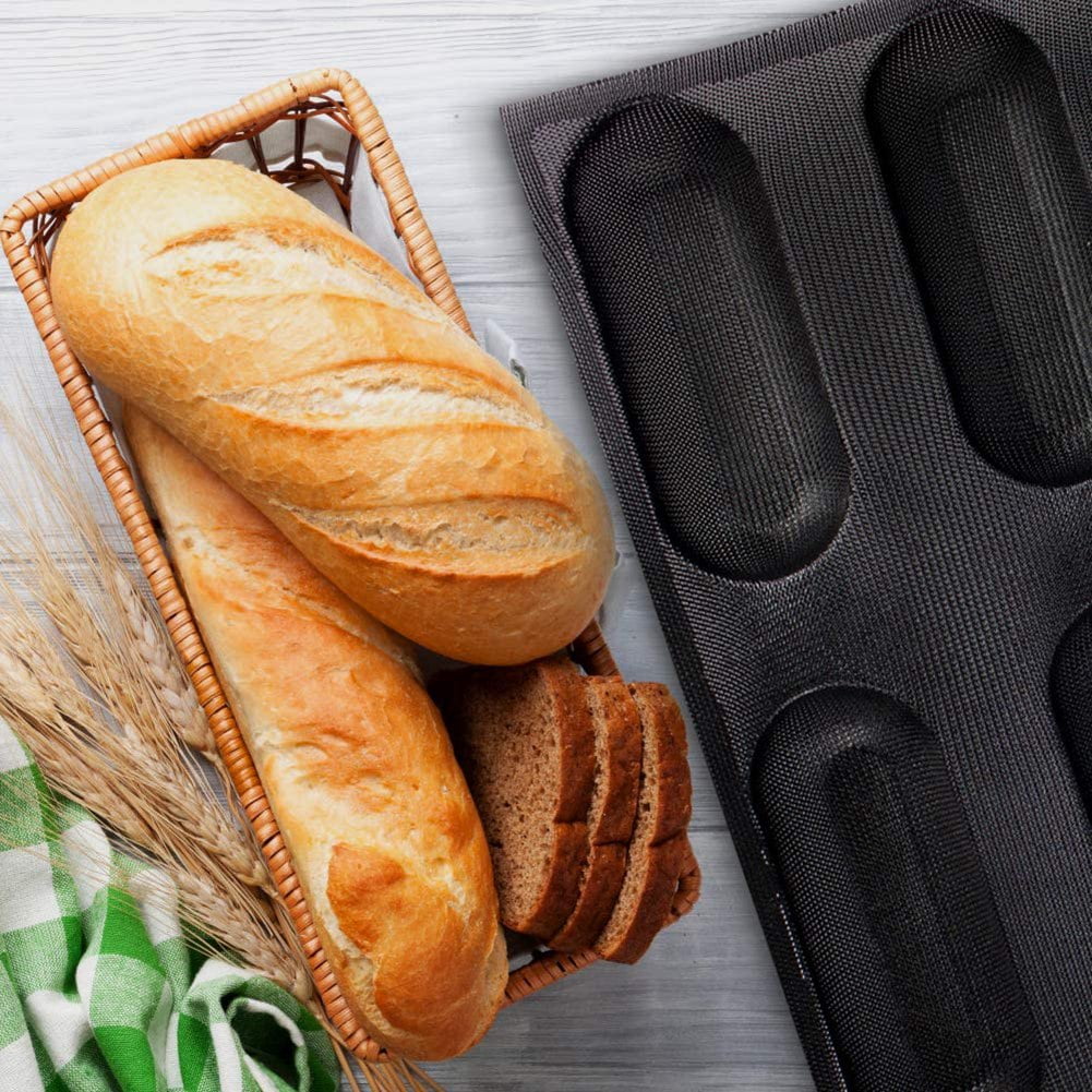 brioche buns Hot Dog Molds Non Stick Bread Loaf Molds Pan Silicone