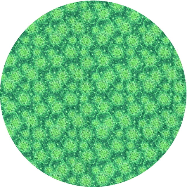 Ahgly Tapis d'Intérieur Lavable en Machine Carré Transitionnel Vert Néon, 3 Pieds Carré